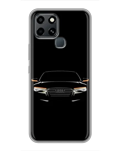 Чехол для Infinix Smart 6 с картинкой «Audi — ночной контур»
