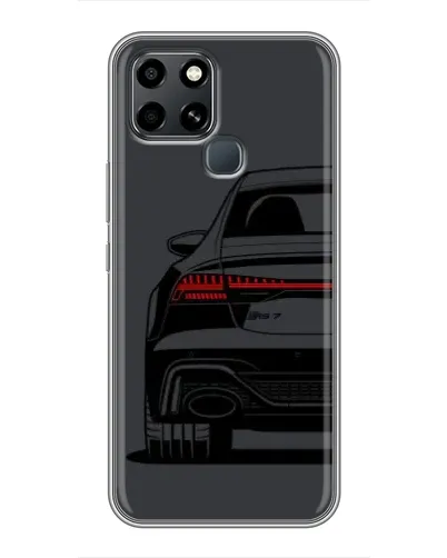 Чехол для Infinix Smart 6 с картинкой «Задняя часть Audi — арт»