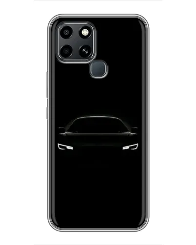 Чехол для Infinix Smart 6 с картинкой «Взгляд Audi в темноте»