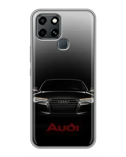 Чехол для Infinix Smart 6 с картинкой «Audi — градиентный контур»