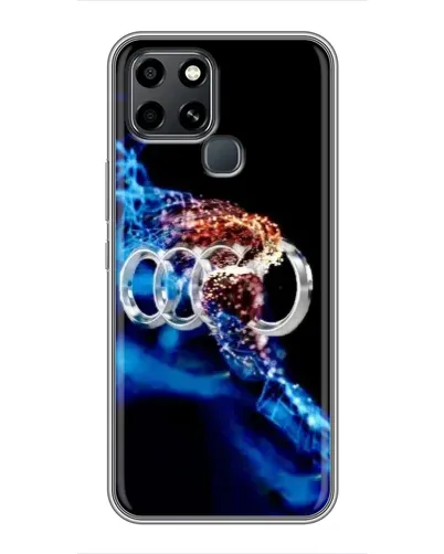 Чехол для Infinix Smart 6 с картинкой «Энергия лого Audi»