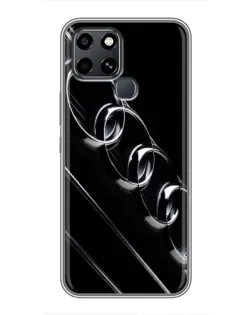 Чехол для Infinix Smart 6 с картинкой «Audi — абстрактные кольца»