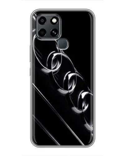 Чехол для Infinix Smart 6 с картинкой «Audi — абстрактные кольца»