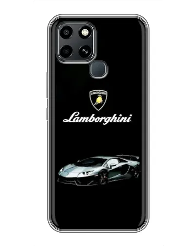 Чехол для Infinix Smart 6 с картинкой «Логотип Lamborghini классика»