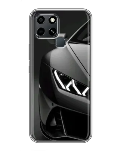 Чехол для Infinix Smart 6 с картинкой «Lamborghini фары детализация»