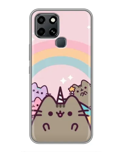 Чехол для Infinix Smart 6 с картинкой «Единорог Pusheen» Чехол для Infinix Smart 6 с картинкой «Единорог Pusheen»
