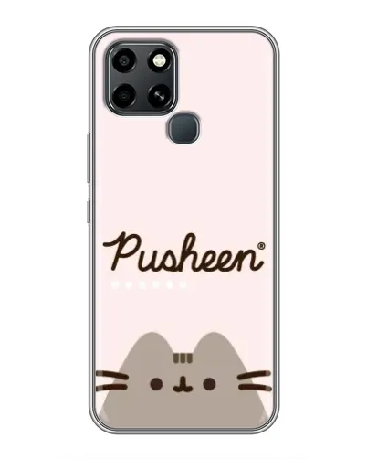 Чехол для Infinix Smart 6 с картинкой «Pusheen логотип» Чехол для Infinix Smart 6 с картинкой «Pusheen логотип»