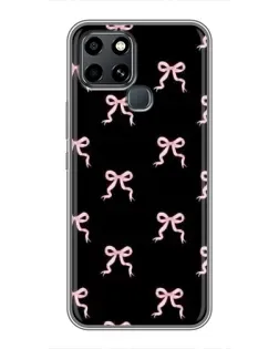 Чехол для Infinix Smart 6 с картинкой «Бант-цветок»