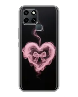 Чехол для Infinix Smart 6 с картинкой «Дымчатое сердце»