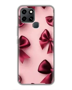 Чехол для Infinix Smart 6 с картинкой «Бордовый атлас»