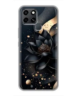Чехол для Infinix Smart 6 с картинкой «Черный лотос» Чехол для Infinix Smart 6 с картинкой «Черный лотос»