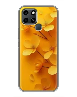 Чехол для Infinix Smart 6 с картинкой «Золотые лепестки» Чехол для Infinix Smart 6 с картинкой «Золотые лепестки»