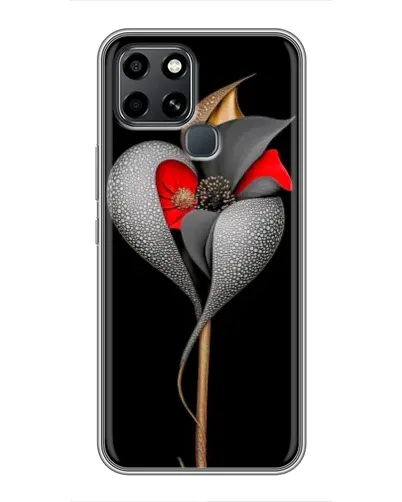 Чехол для Infinix Smart 6 с картинкой «Серебряный фантазийный цветок» Чехол для Infinix Smart 6 с картинкой «Серебряный фантазийный цветок»
