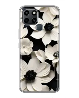 Чехол для Infinix Smart 6 с картинкой «Объемные белые цветы» Чехол для Infinix Smart 6 с картинкой «Объемные белые цветы»