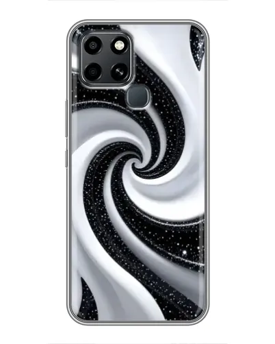 Чехол для Infinix Smart 6 с картинкой «Черно-белая спираль» Чехол для Infinix Smart 6 с картинкой «Черно-белая спираль»