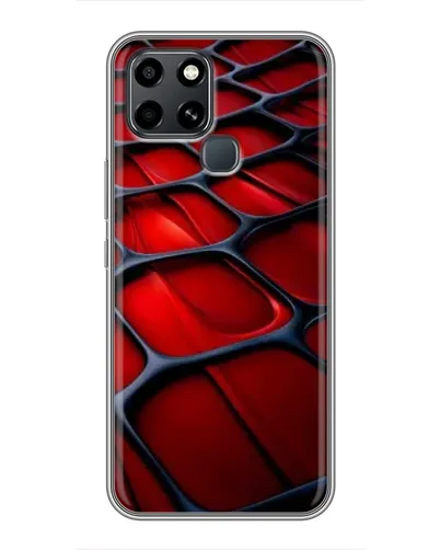 Чехол для Infinix Smart 6 с картинкой «Красная глянцевая сетка» Чехол для Infinix Smart 6 с картинкой «Красная глянцевая сетка»