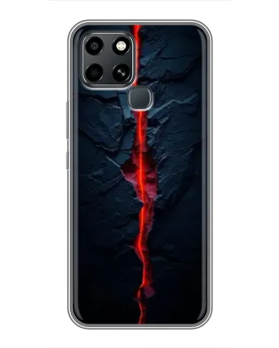 Чехол для Infinix Smart 6 с картинкой «Kрасная лавовая трещина» Чехол для Infinix Smart 6 с картинкой «Kрасная лавовая трещина»