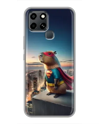 Чехол для Infinix Smart 6 с картинкой «Капи-мен супергерой» Чехол для Infinix Smart 6 с картинкой «Капи-мен супергерой»