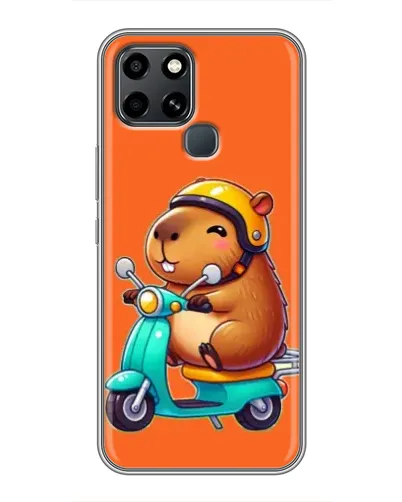 Чехол для Infinix Smart 6 с картинкой «Капибара на скутере» Чехол для Infinix Smart 6 с картинкой «Капибара на скутере»
