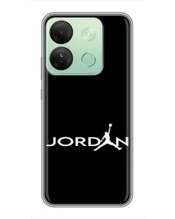 Чехол для Infinix Smart 7 HD с картинкой «Jordan White Logo»