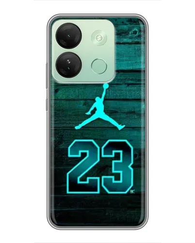 Чехол для Infinix Smart 7 HD с картинкой «Jordan Cyan 23» Чехол для Infinix Smart 7 HD с картинкой «Jordan Cyan 23»