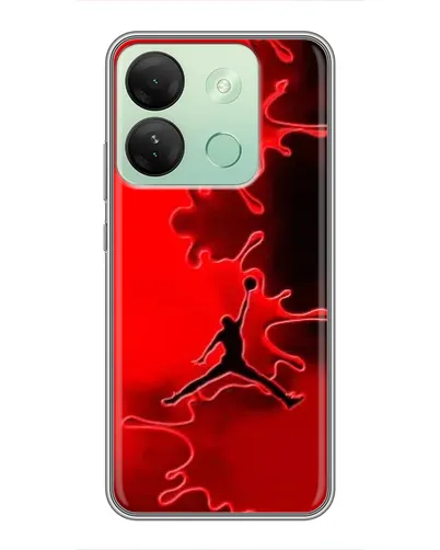 Чехол для Infinix Smart 7 HD с картинкой «Jordan Red Smoke» Чехол для Infinix Smart 7 HD с картинкой «Jordan Red Smoke»