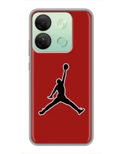 Чехол для Infinix Smart 7 HD с картинкой «Jordan Red Back»
