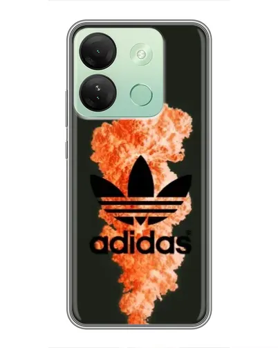 Чехол для Infinix Smart 7 HD с картинкой «Оранжевый дым Adidas» Чехол для Infinix Smart 7 HD с картинкой «Оранжевый дым Adidas»