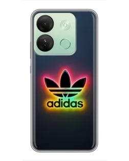 Чехол для Infinix Smart 7 HD с картинкой «Неоновый Adidas»