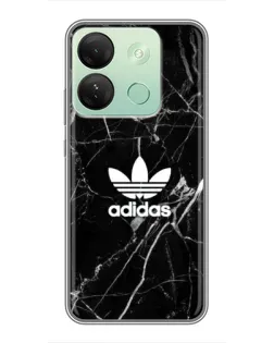 Чехол для Infinix Smart 7 HD с картинкой «Белый мрамор Adidas»