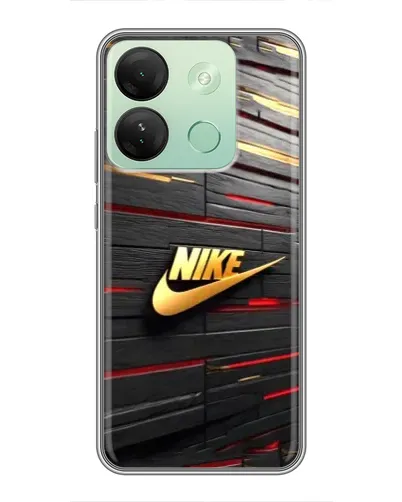 Чехол для Infinix Smart 7 HD с картинкой «Золотой Nike на металле» Чехол для Infinix Smart 7 HD с картинкой «Золотой Nike на металле»