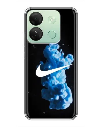 Чехол для Infinix Smart 7 HD с картинкой «Nike и синий дым» Чехол для Infinix Smart 7 HD с картинкой «Nike и синий дым»