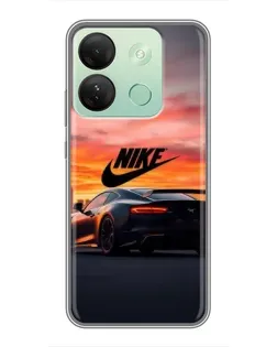 Чехол для Infinix Smart 7 HD с картинкой «Nike и суперкар»