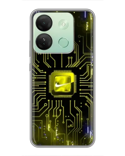 Чехол для Infinix Smart 7 HD с картинкой «Nike — золотая искра» Чехол для Infinix Smart 7 HD с картинкой «Nike — золотая искра»