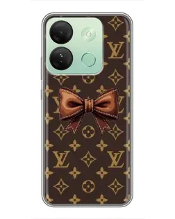 Чехол для Infinix Smart 7 HD с картинкой «LV с бантом»