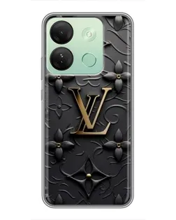 Чехол для Infinix Smart 7 HD с картинкой «Кожаная текстура LV»