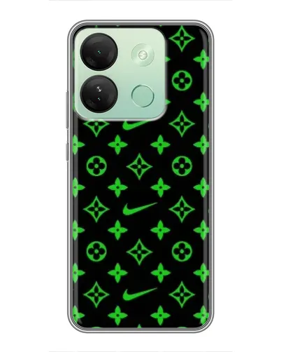 Чехол для Infinix Smart 7 HD с картинкой «Неоновый принт LV» Чехол для Infinix Smart 7 HD с картинкой «Неоновый принт LV»