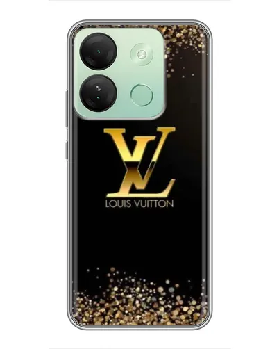 Чехол для Infinix Smart 7 HD с картинкой «LV — золотые искры» Чехол для Infinix Smart 7 HD с картинкой «LV — золотые искры»