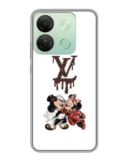 Чехол для Infinix Smart 7 HD с картинкой «LV и Микки Маус»