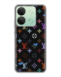 Чехол для Infinix Smart 7 HD с картинкой «Цветная монограмма LV»
