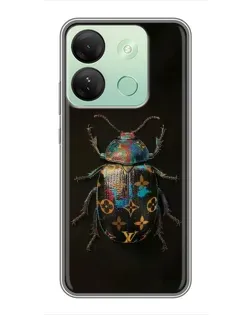 Чехол для Infinix Smart 7 HD с картинкой «LV — мраморный принт»
