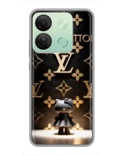 Чехол для Infinix Smart 7 HD с картинкой «Монограмма с фигурой»