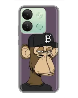 Чехол для Infinix Smart 7 HD с картинкой «Bored Ape в кепке»