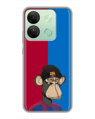 Чехол для Infinix Smart 7 HD с картинкой «Bored Ape — фанат Барсы» Чехол для Infinix Smart 7 HD с картинкой «Bored Ape — фанат Барсы»