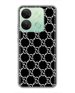 Чехол для Infinix Smart 7 HD с картинкой «Gucci — сетчатый паттерн» Чехол для Infinix Smart 7 HD с картинкой «Gucci — сетчатый паттерн»