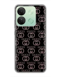 Чехол для Infinix Smart 7 HD с картинкой «Классическая монограмма Gucci»