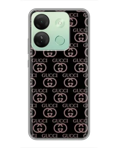 Чехол для Infinix Smart 7 HD с картинкой «Классическая монограмма Gucci»