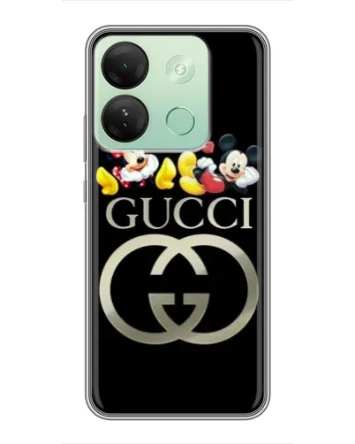 Чехол для Infinix Smart 7 HD с картинкой «Gucci — герои Disney»
