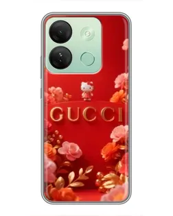 Чехол для Infinix Smart 7 HD с картинкой «Gucci — золотой сад»