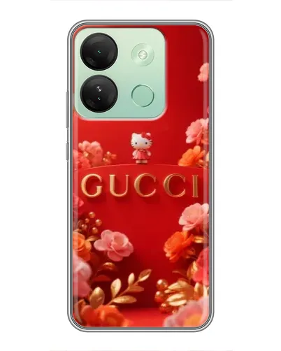 Чехол для Infinix Smart 7 HD с картинкой «Gucci — золотой сад»